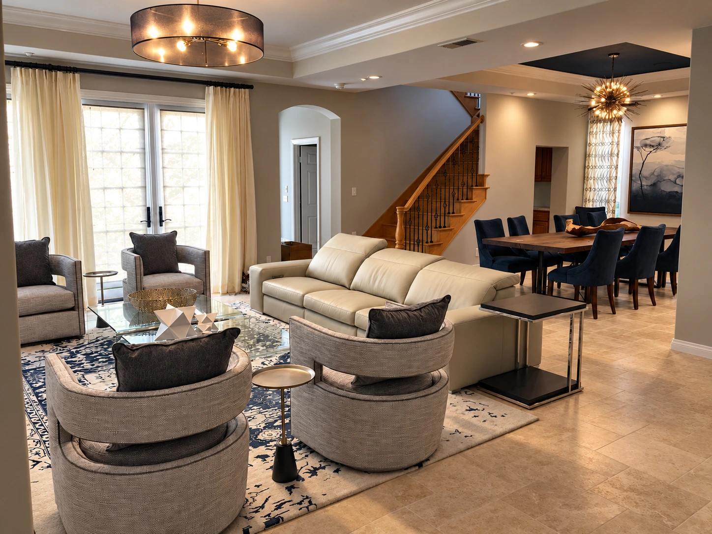 Living room toward the dining area