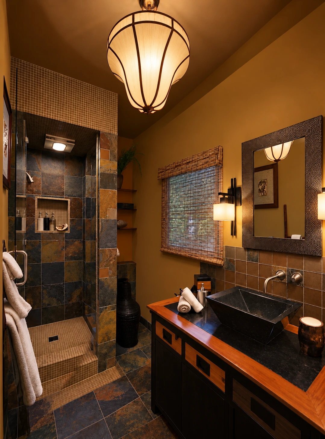 Stone bathroom