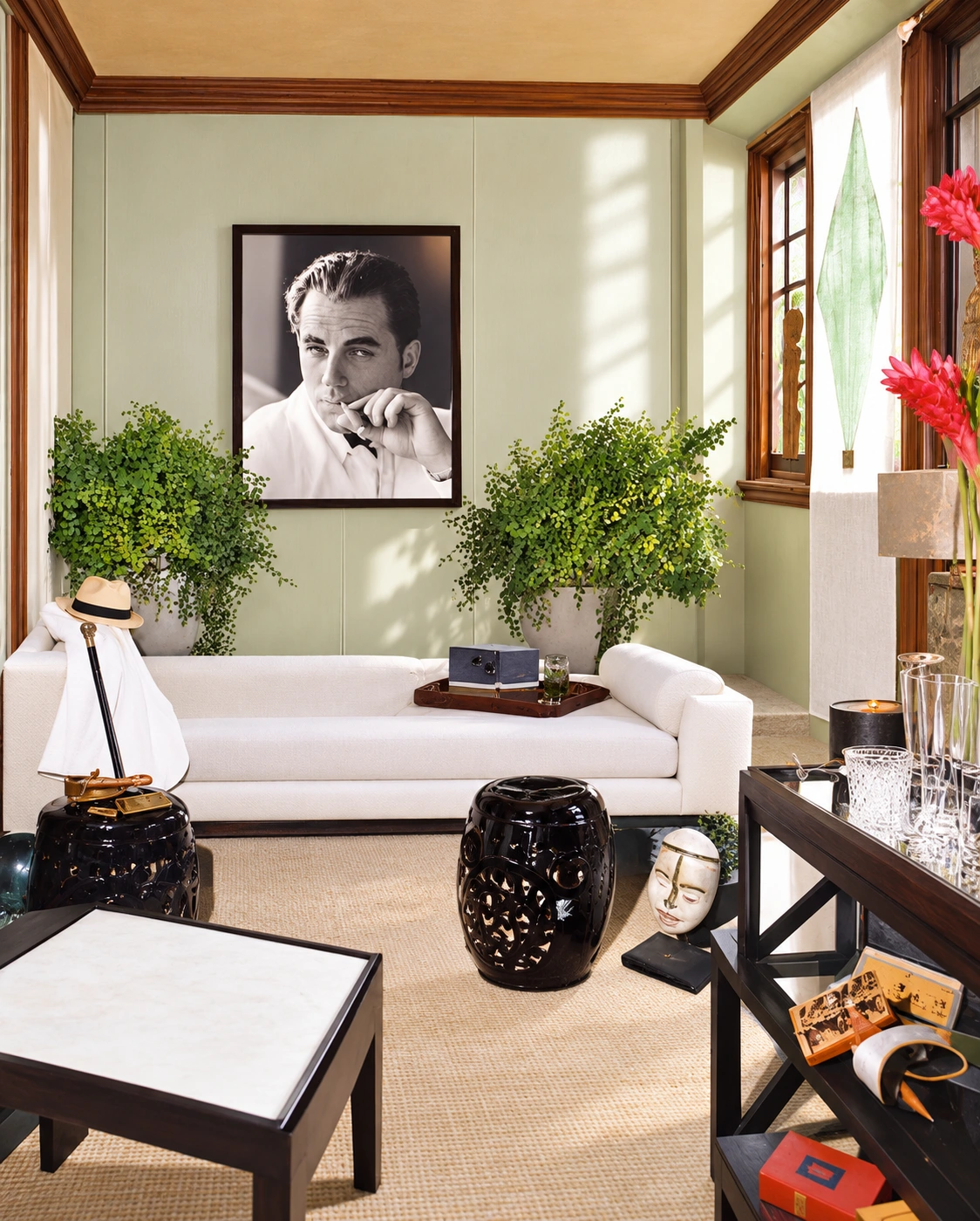 Green sitting room